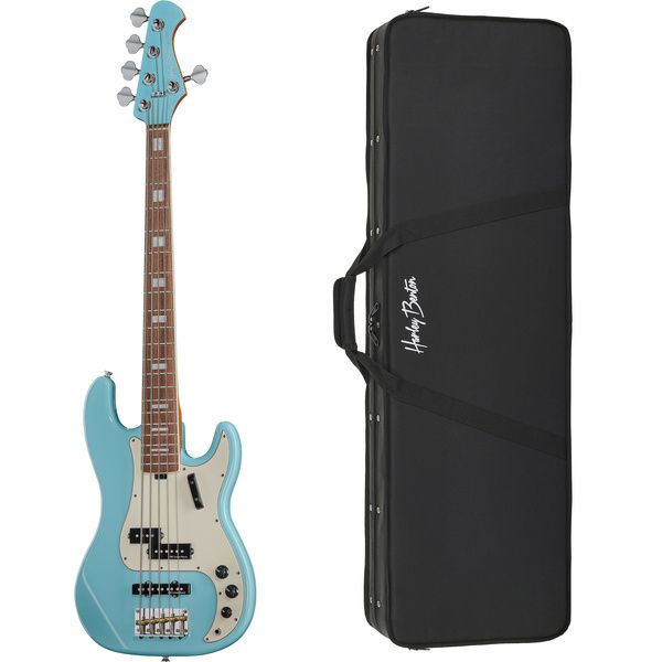 Harley Benton MV-5PJ Daphne Blue Bundle