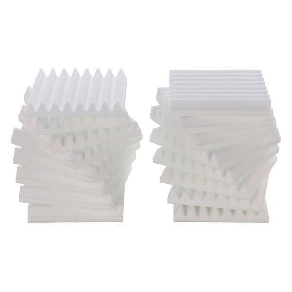 t.akustik Melamine Wedges 30 White