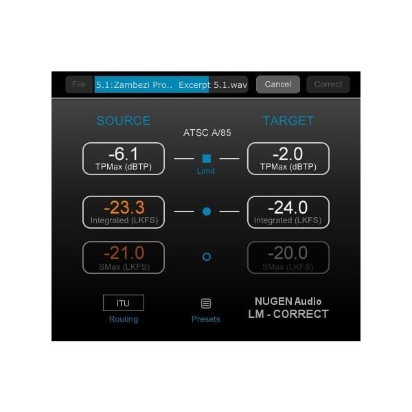 Nugen Audio LM-Correct 2