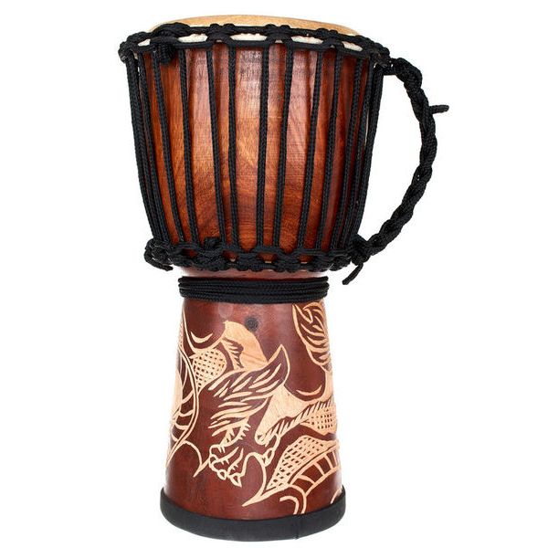 Terre Djembe Carved Dragon 40cm