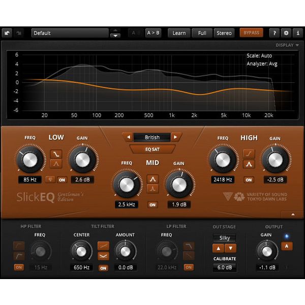 Tokyo Dawn Labs VOS SlickEQ Gentlemans Edition