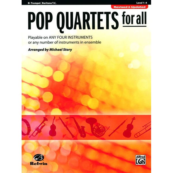 Alfred Music Publishing Pop Quartets For All Trumpet
