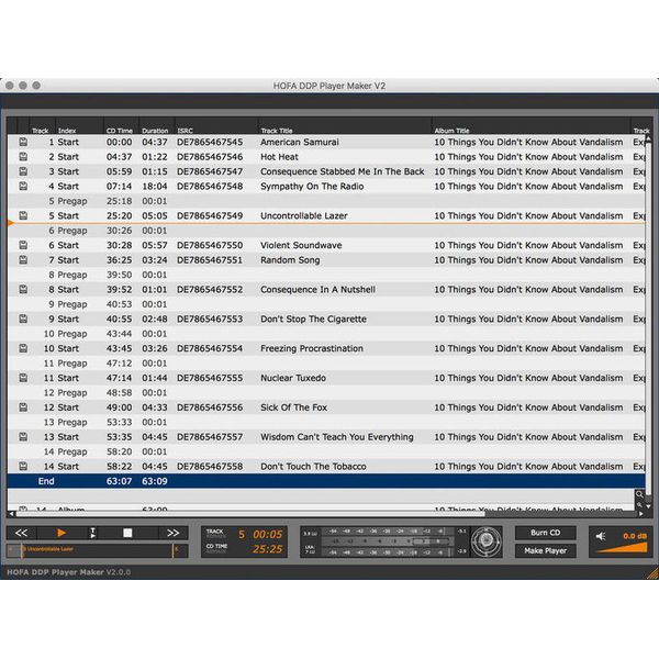 Hofa DDP Player Maker V2