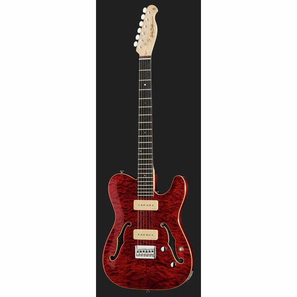 Harley Benton TE-90QM Trans Red