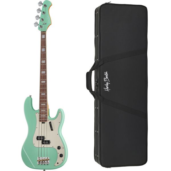 Harley Benton MV-4P Seafoam Green Bundle