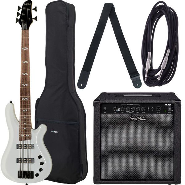 Harley Benton B-550 White Progressive Series