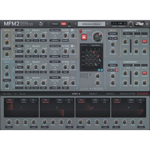 u-he MFM2: More Feedback Machine