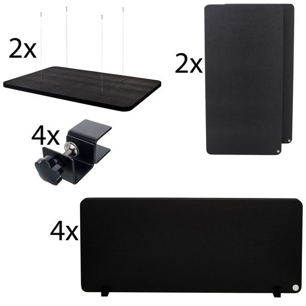 t.akustik Office Set Open Plan BK