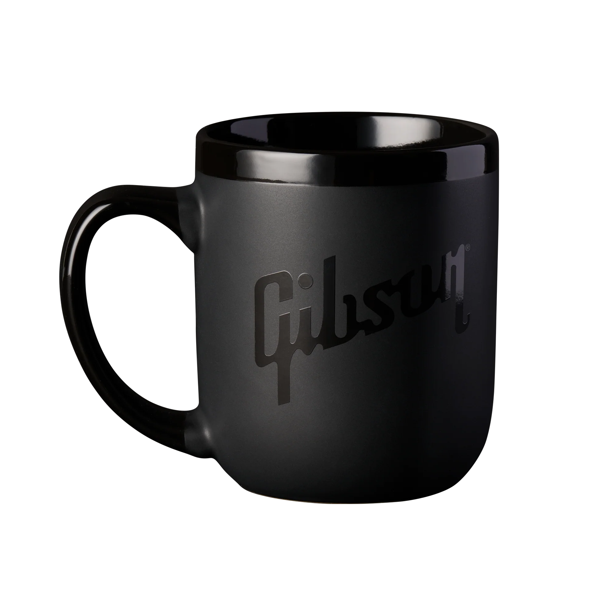 Gibson Coffee Mug, Black on Black, 16 oz., Exclusive