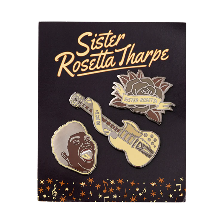 Gibson Sister Rosetta Tharpe Enamel Pin Set, Exclusive
