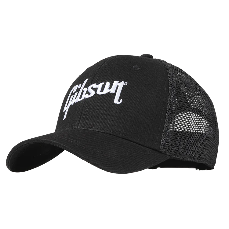 Gibson Black Trucker Snapback