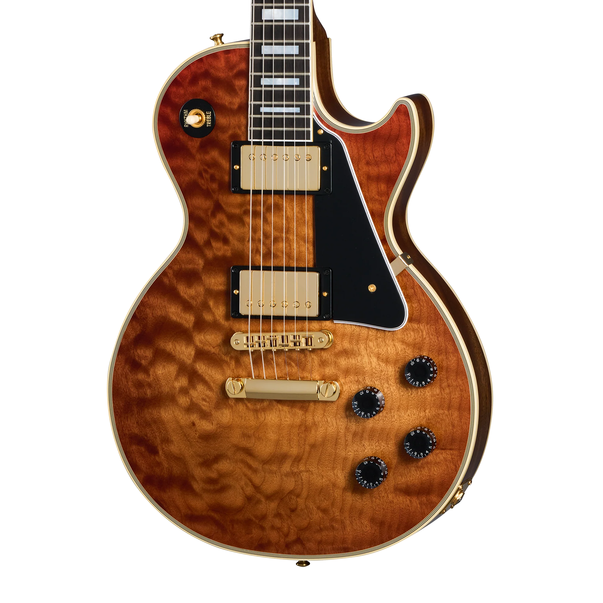Gibson Custom Les Paul Custom 1-Piece AAA Quilt Maple Top, Faded Pecan