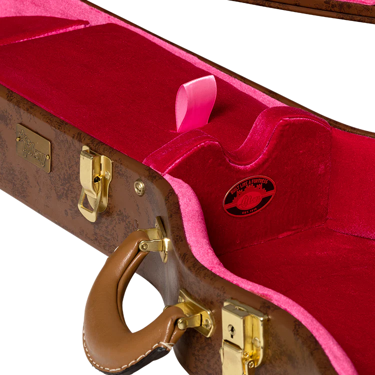 Lifton Historic 5-Latch Hardshell Case, Les Paul, Brown/Pink