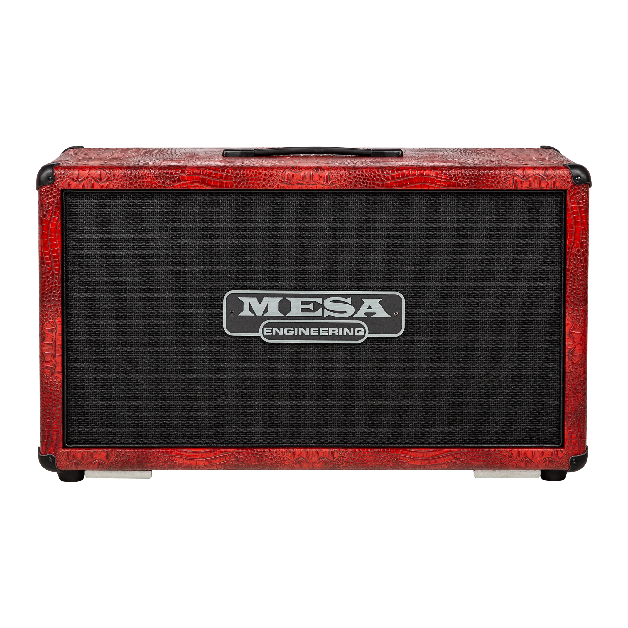 Mesa/Boogie Custom Configured 2X12 Horizontal Rectifier Cabinet, Antique Red King Crocodile