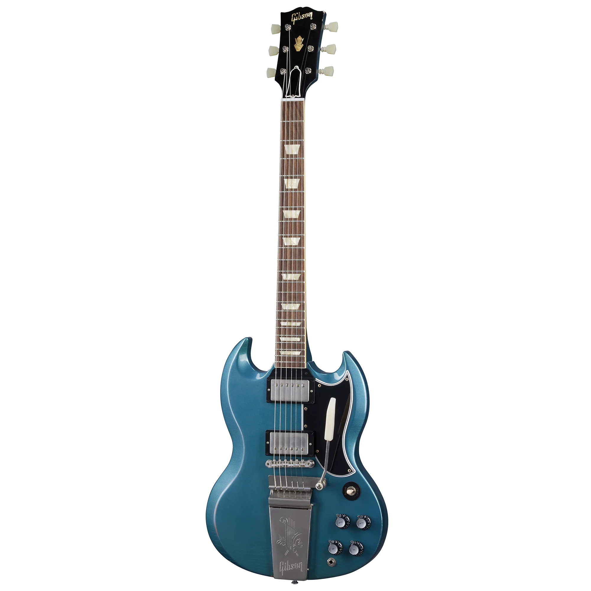 Gibson Custom 1964 SG Standard Reissue with Maestro, Light Aged, Pelham Blue