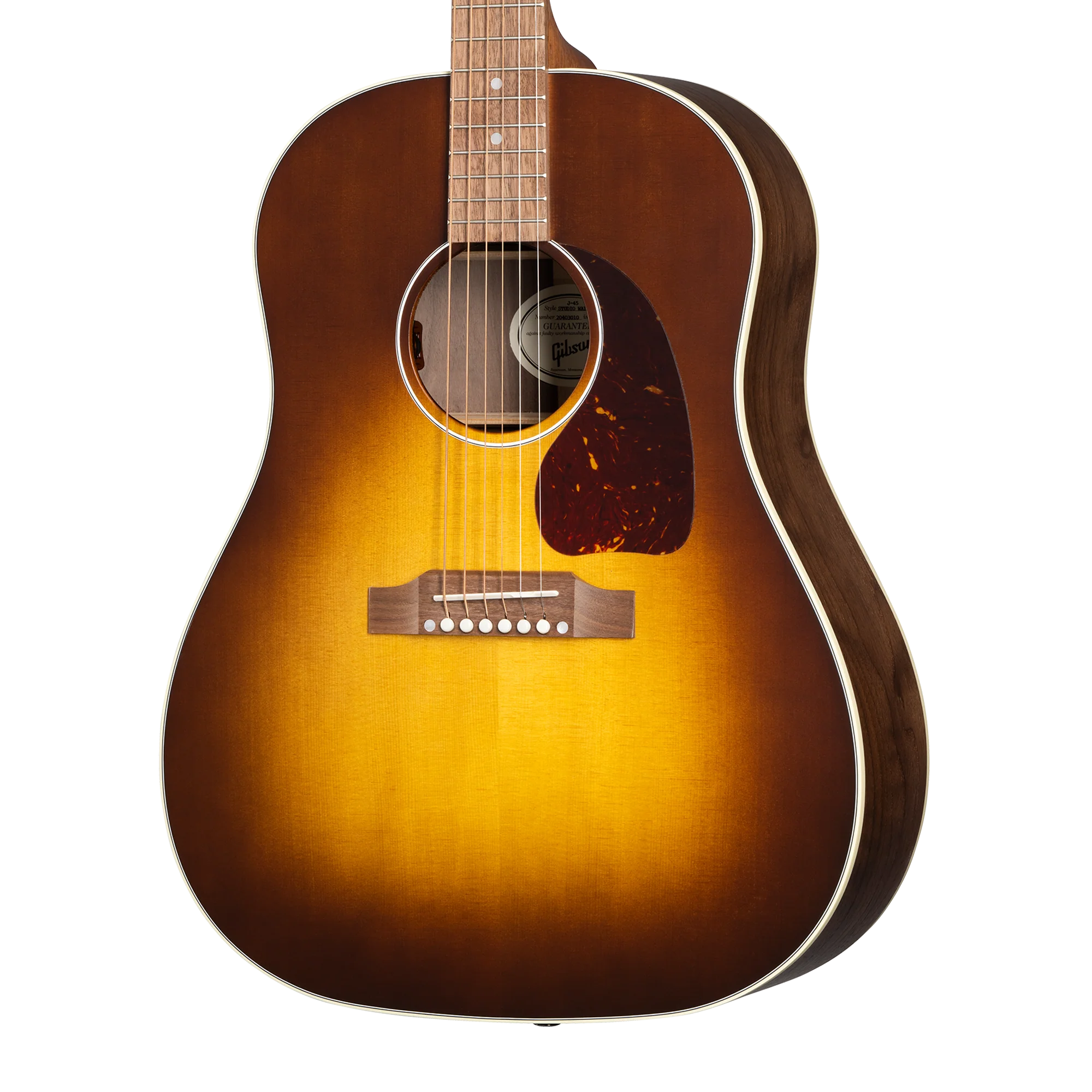 Gibson J-45 Studio Walnut, Satin Walnut Burst