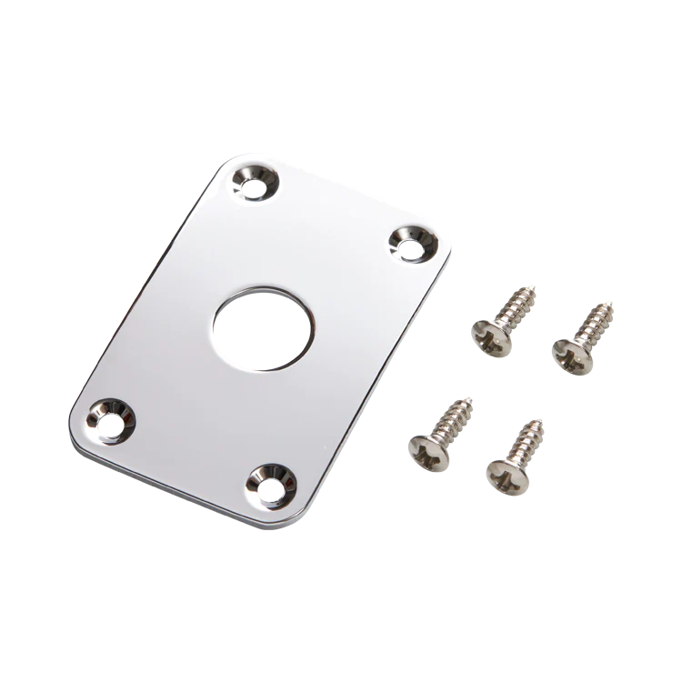 Gibson Explorer Metal Jack Plate, Chrome