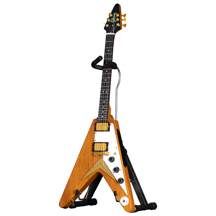 Gibson AXE HEAVEN® '58 Korina Flying V 1:4 Scale Mini Guitar Model