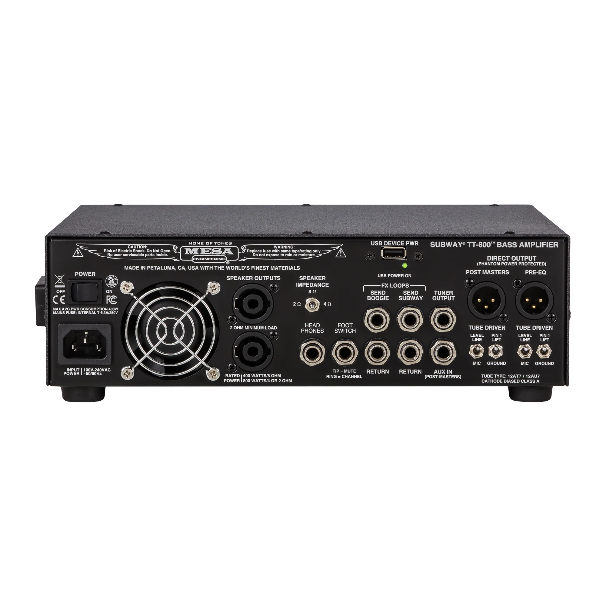 Mesa/Boogie Subway TT-800 Bass Amp (Metal Head), Black