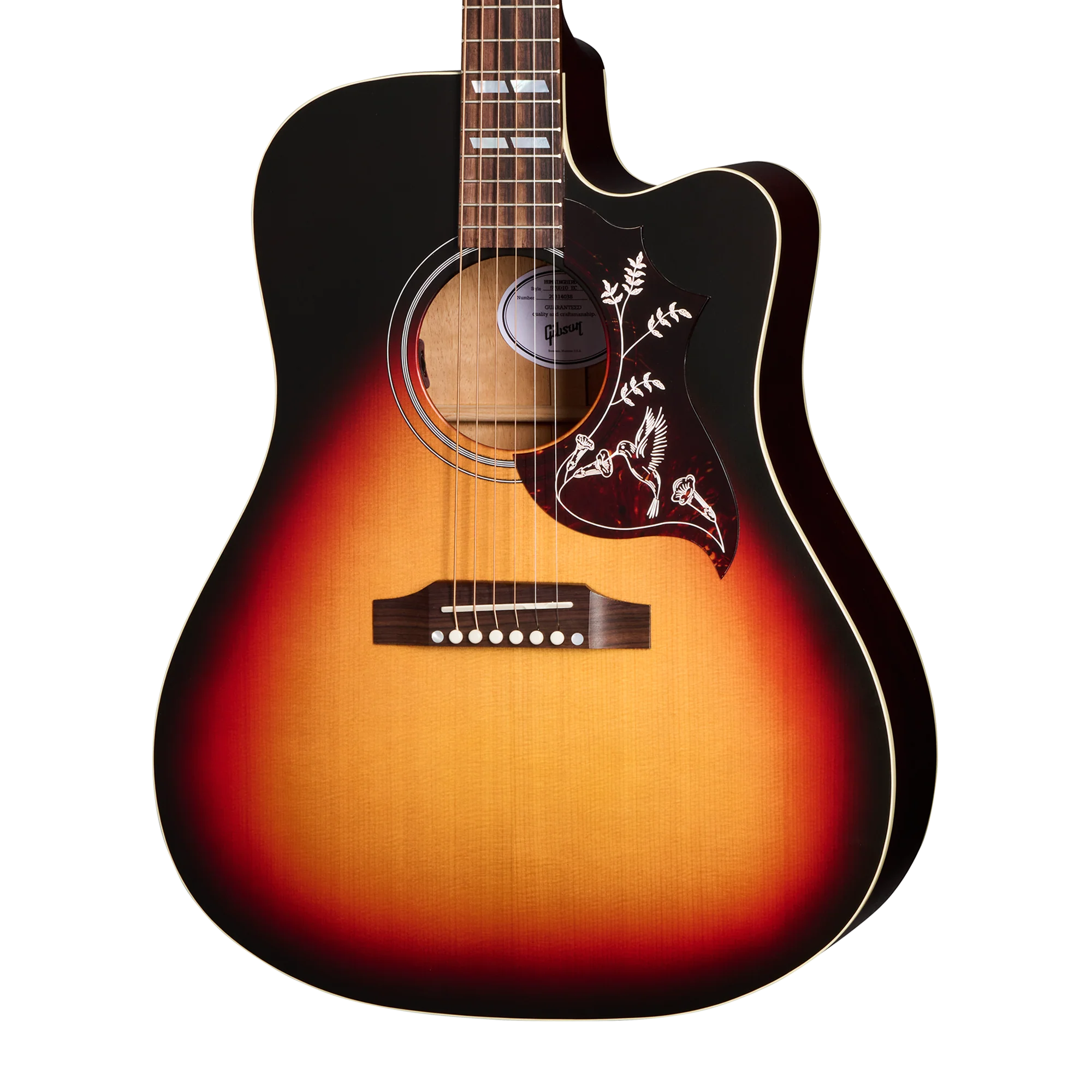 Gibson Hummingbird Studio EC, Tri-Burst Satin