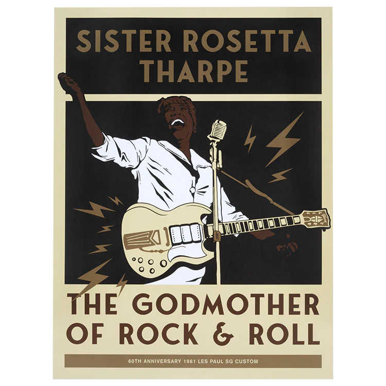 Gibson Sister Rosetta Tharpe Poster, Exclusive