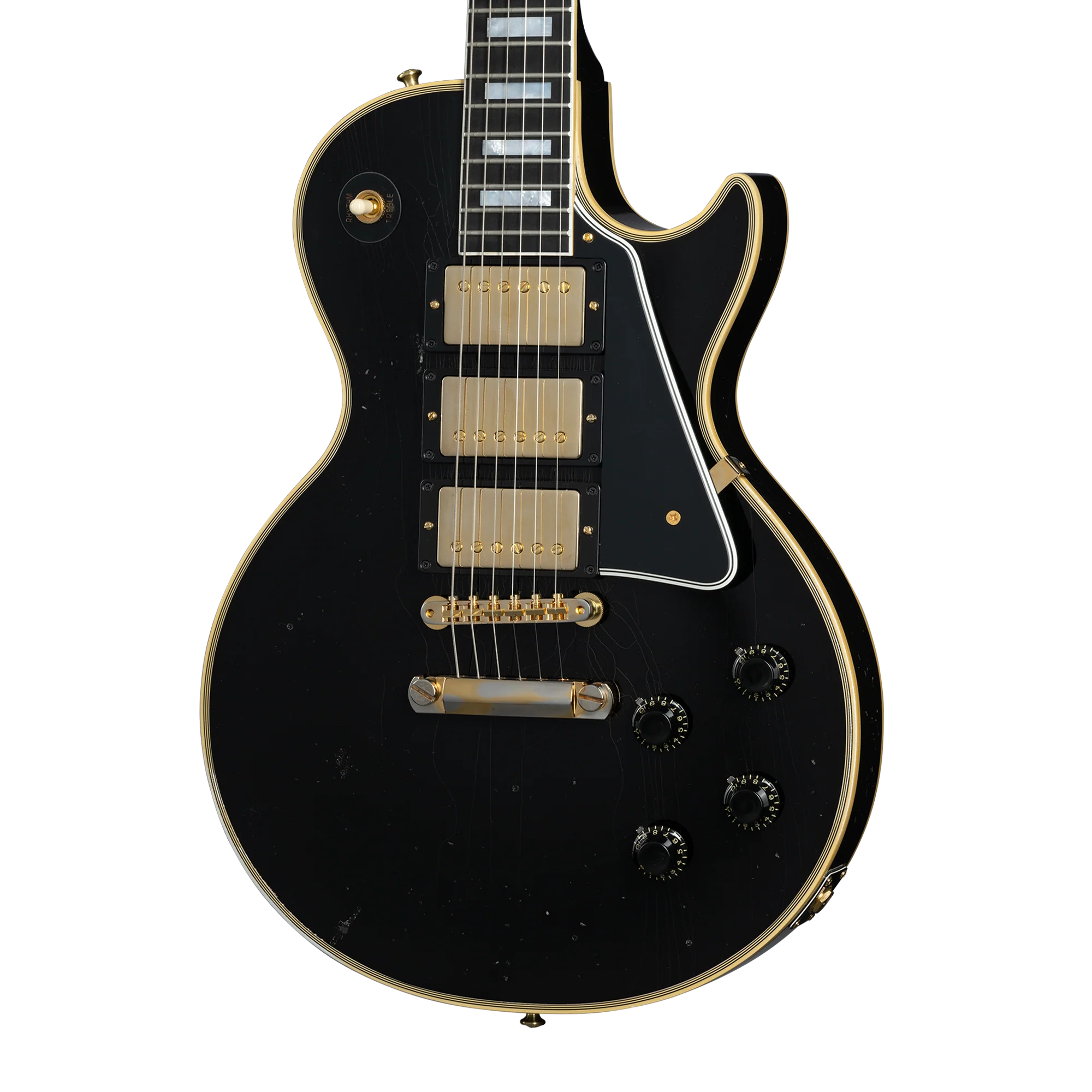 Gibson Custom 1957 Les Paul Custom Reissue 3-Pickup, Light Aged, Ebony