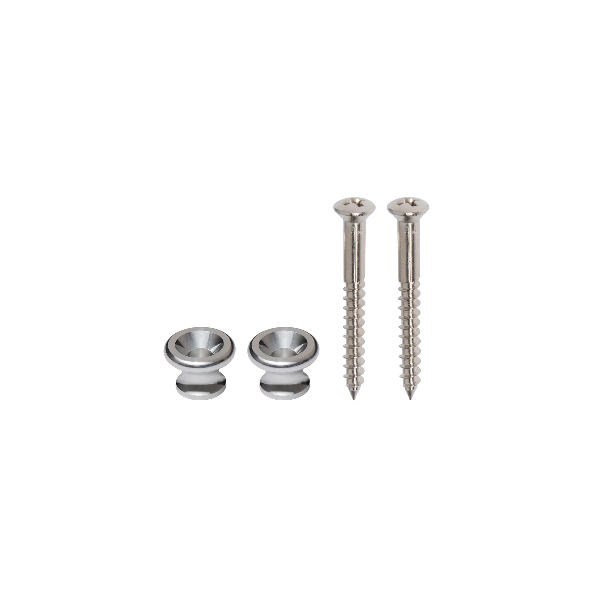 Gibson Historic Reissue Strap Buttons With Screws, Aluminum, Exclusive