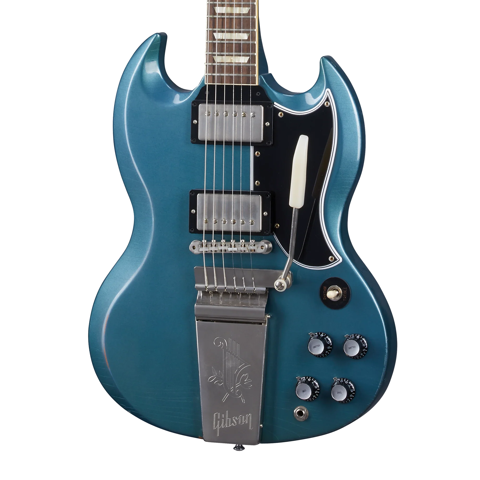Gibson Custom 1964 SG Standard Reissue with Maestro, Light Aged, Pelham Blue