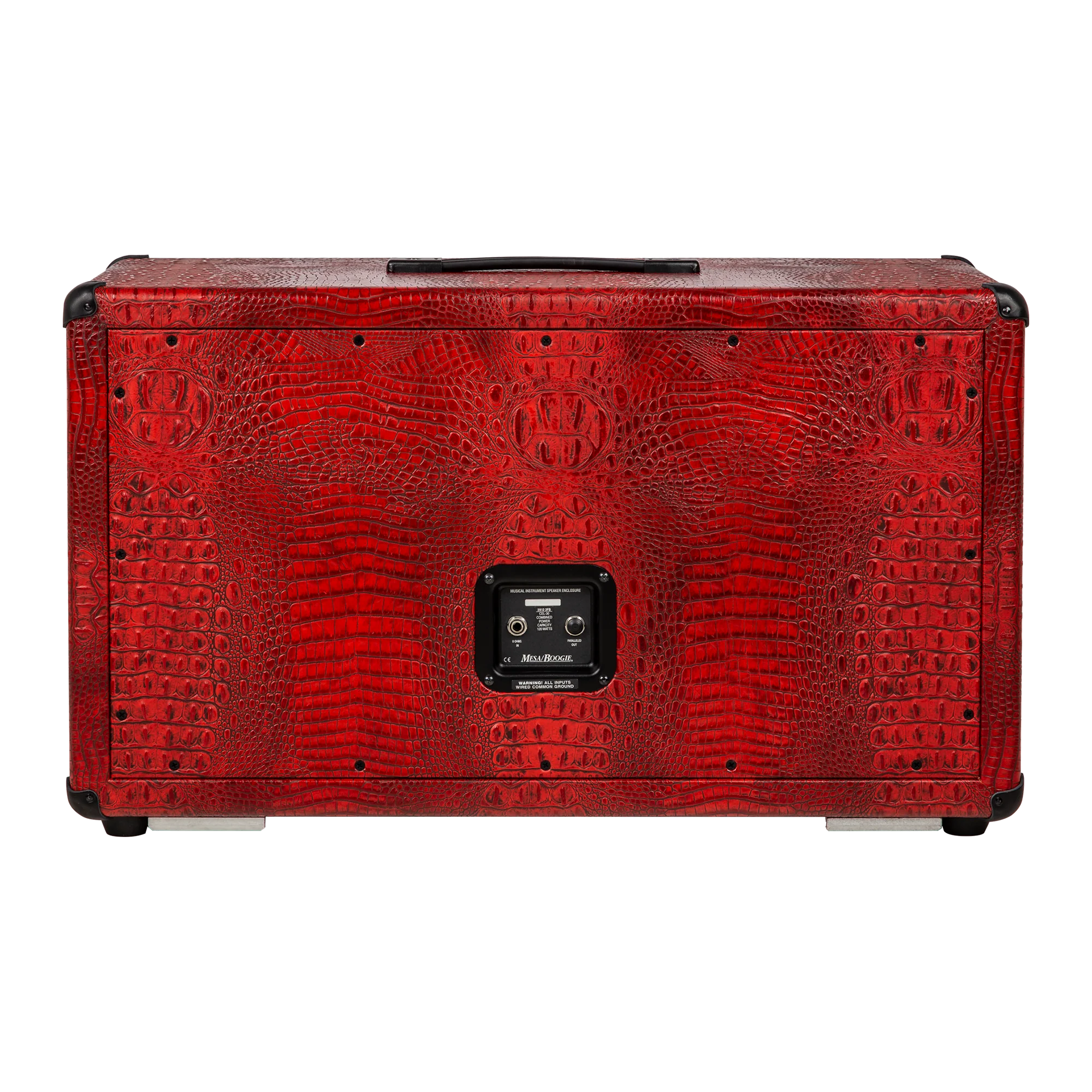 Mesa/Boogie Custom Configured 2X12 Horizontal Rectifier Cabinet, Antique Red King Crocodile