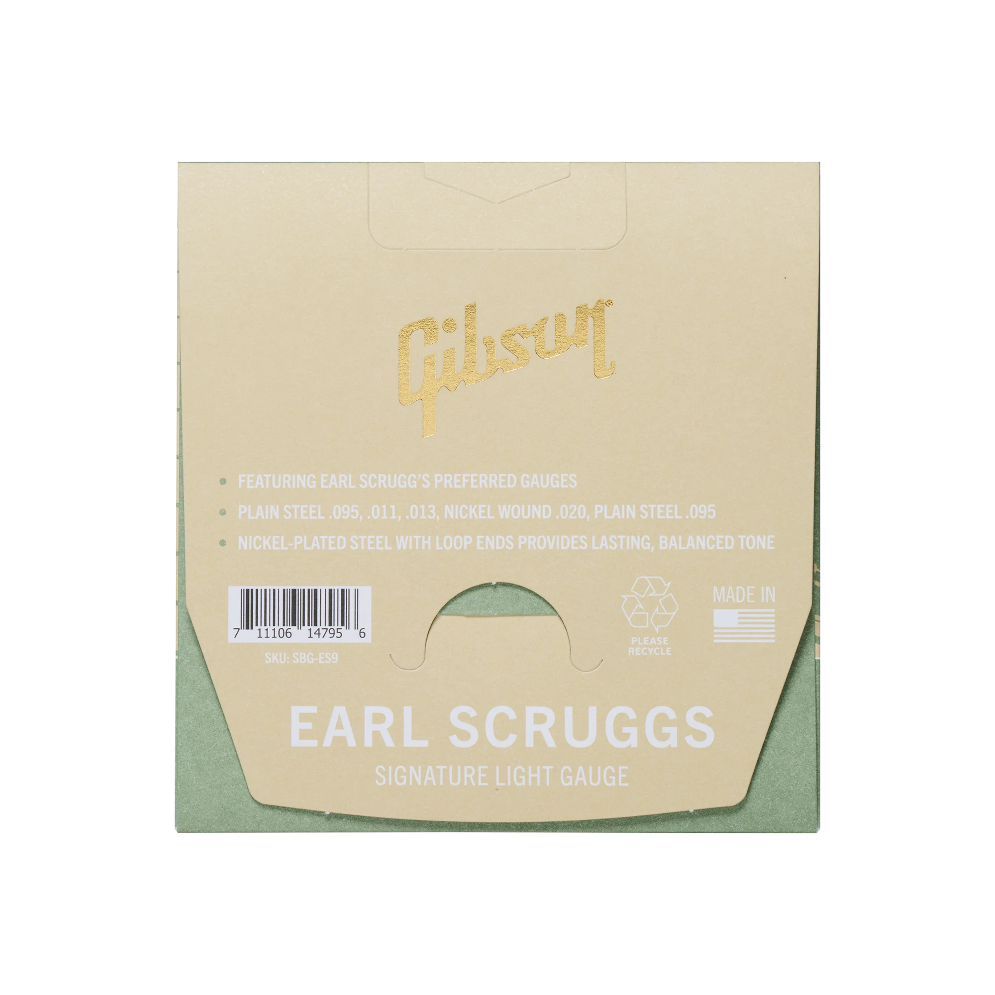 Gibson Earl Scruggs Banjo String Set, Signature Light Gauge