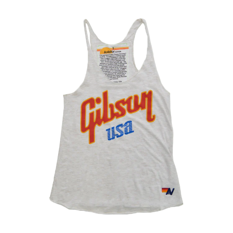 Aviator Nation x Gibson USA Women's Racer Tank, Small
