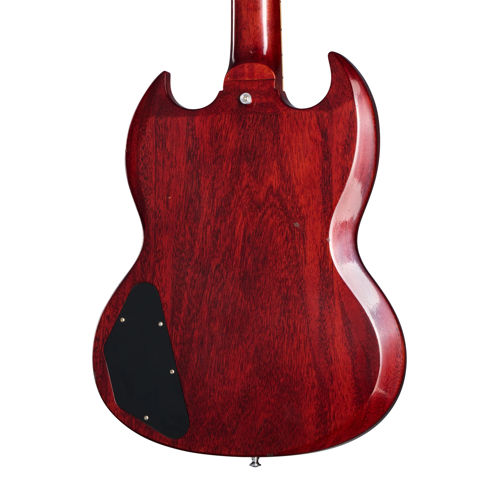 Gibson Custom 1962 Les Paul SG Standard with Ebony Block, Light Aged, Cherry, Exclusive