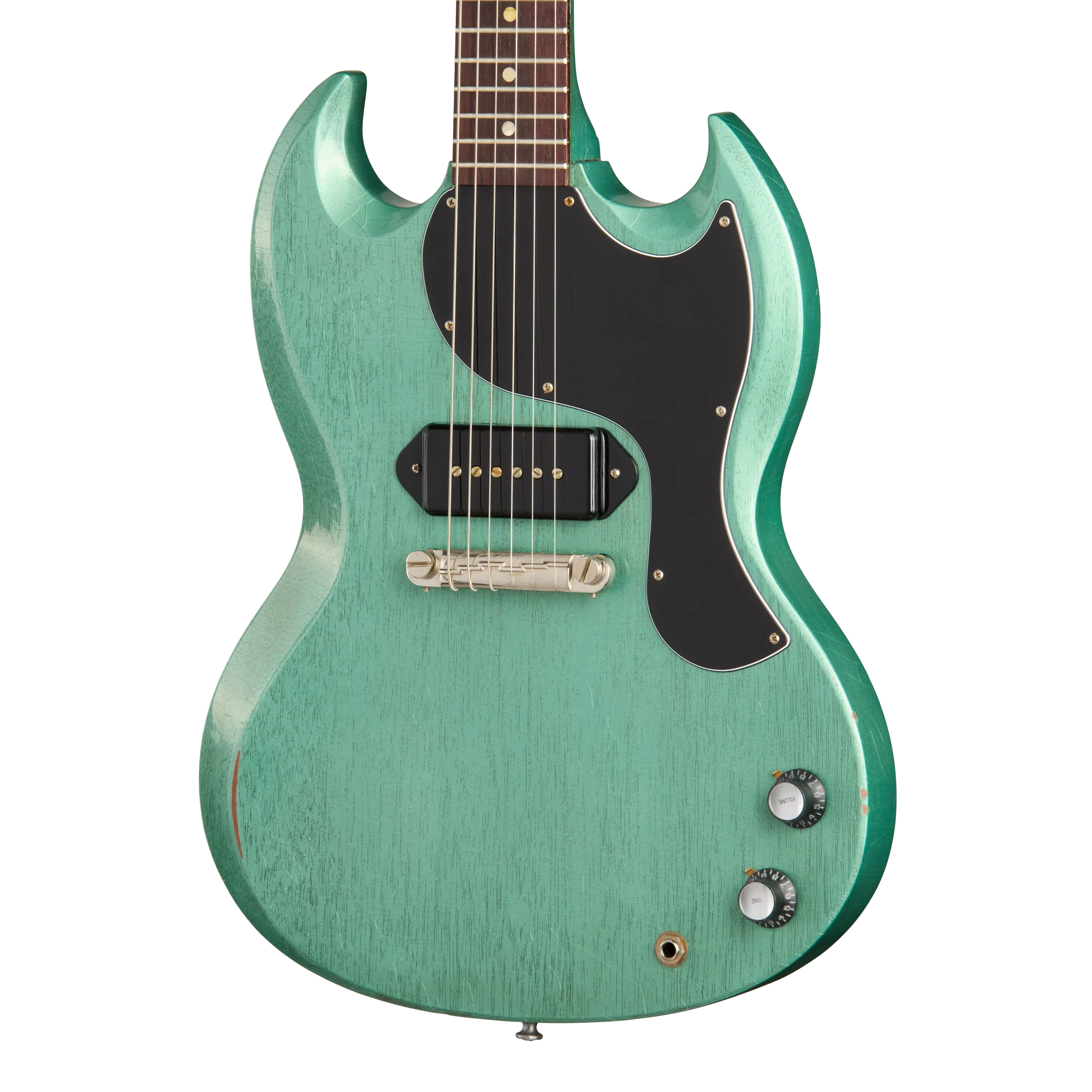 Gibson Custom 1963 Les Paul SG Junior Reissue, Light Aged, TV Inverness Green