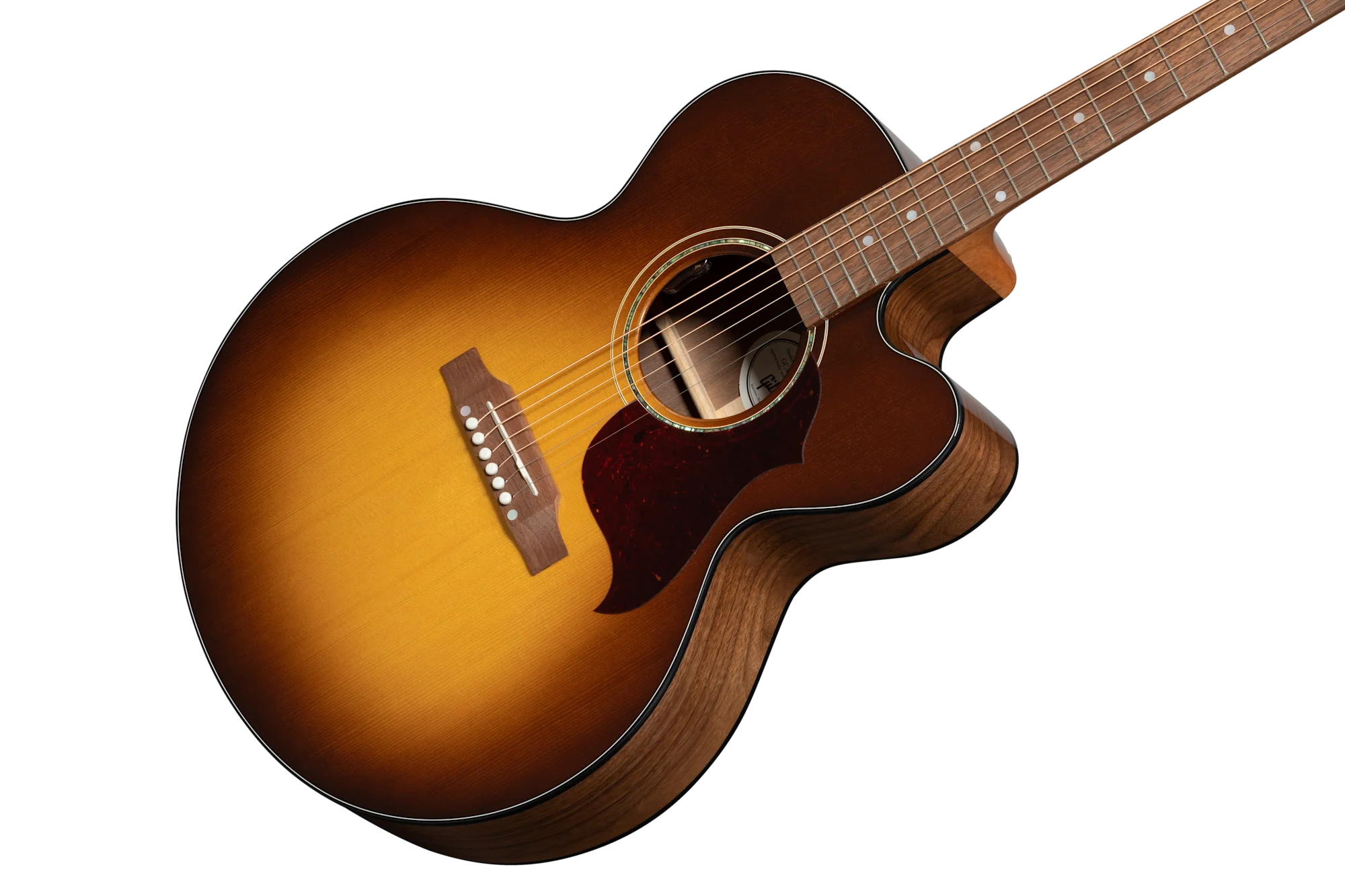 Gibson J-185 EC Modern Walnut, Walnut Burst