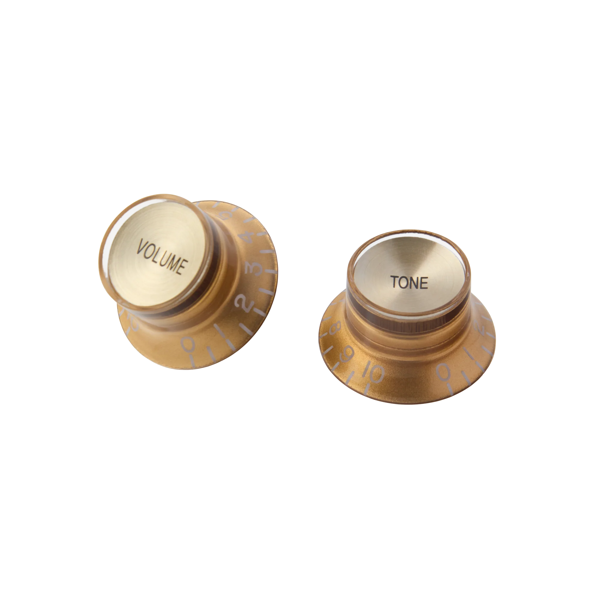 Gibson Top Hat Knobs, Gold with Gold Inserts, 4 pack