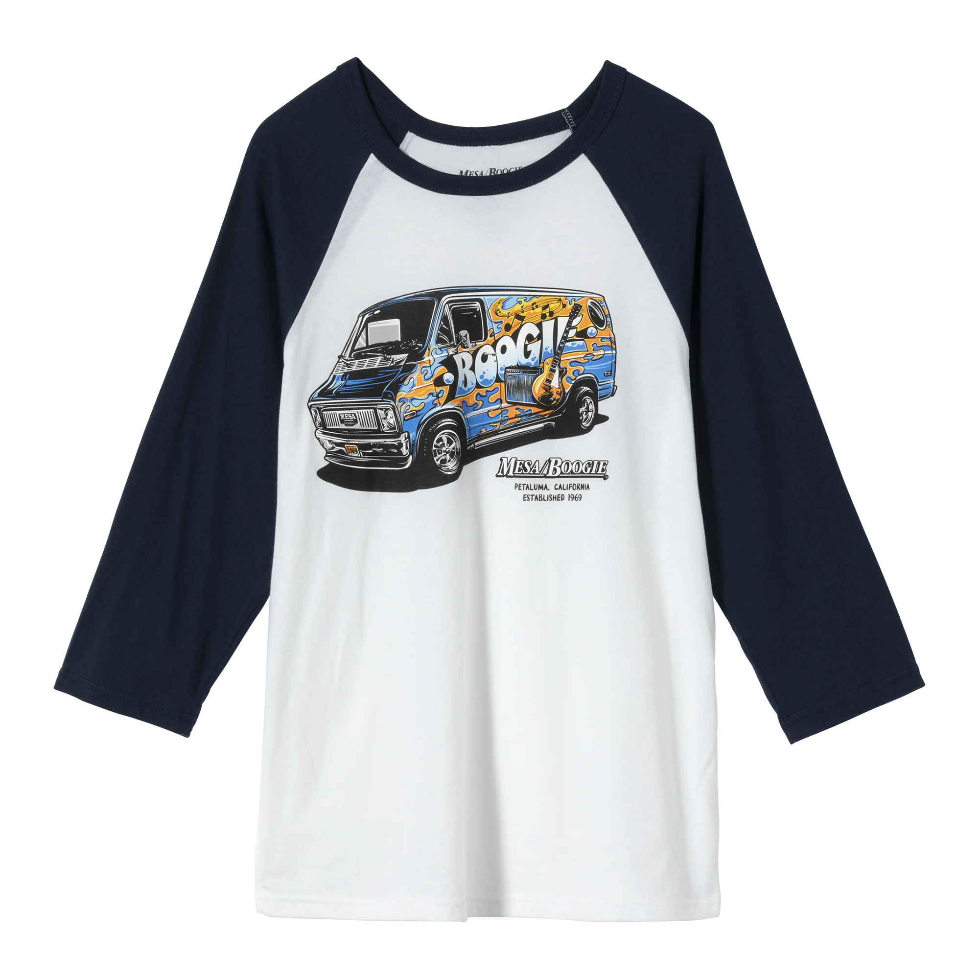 Mesa/Boogie Boogie Van Baseball Tee