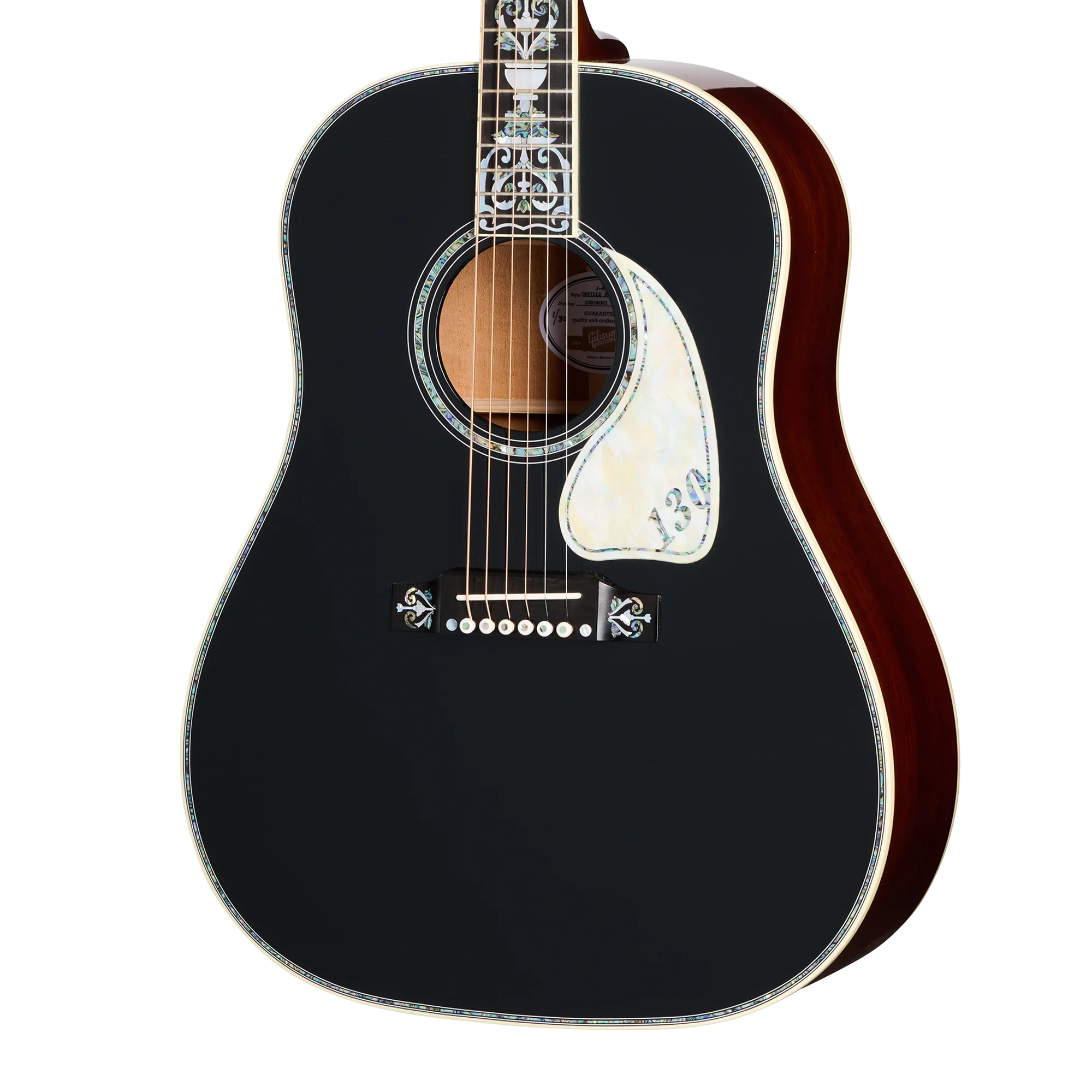 Gibson Custom J-45 Orville Artisan 130th Anniversary Limited Edition, Ebony, Exclusive