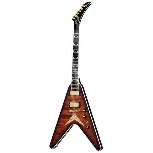 Gibson Custom Dave Mustaine Flying V EXP Limited Edition, Red Amber Burst