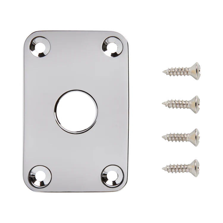 Gibson Explorer Metal Jack Plate, Chrome