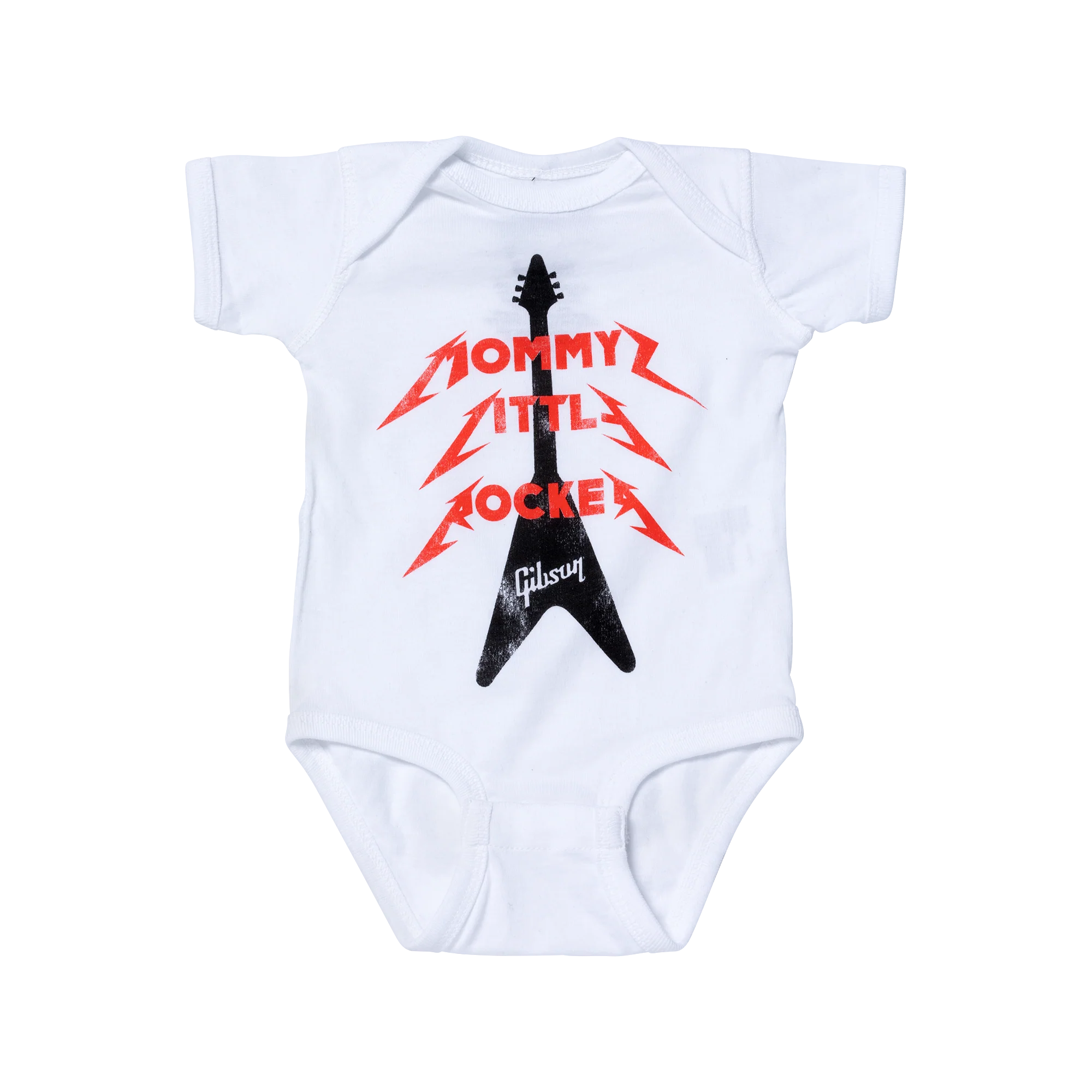 Gibson Mommy Little Rocker Flying V Onesie