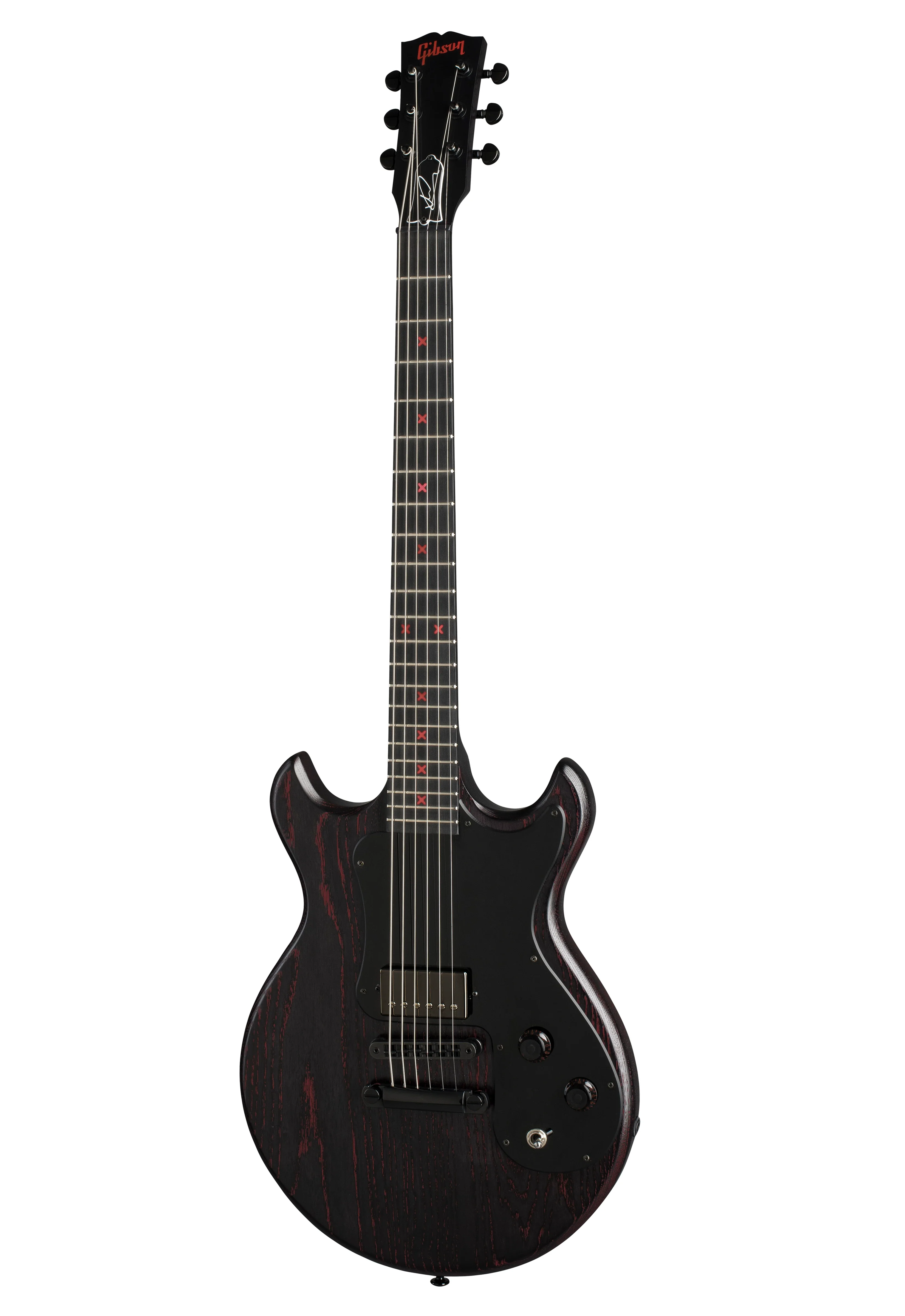 Gibson Michael Clifford Signature Melody Maker, Jet Black Cherry (Gibson Hard Shell Case Included)