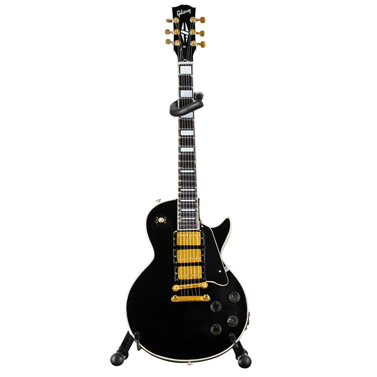 Gibson AXE HEAVEN® Les Paul Custom Ebony 1:4 Scale Mini Guitar Model