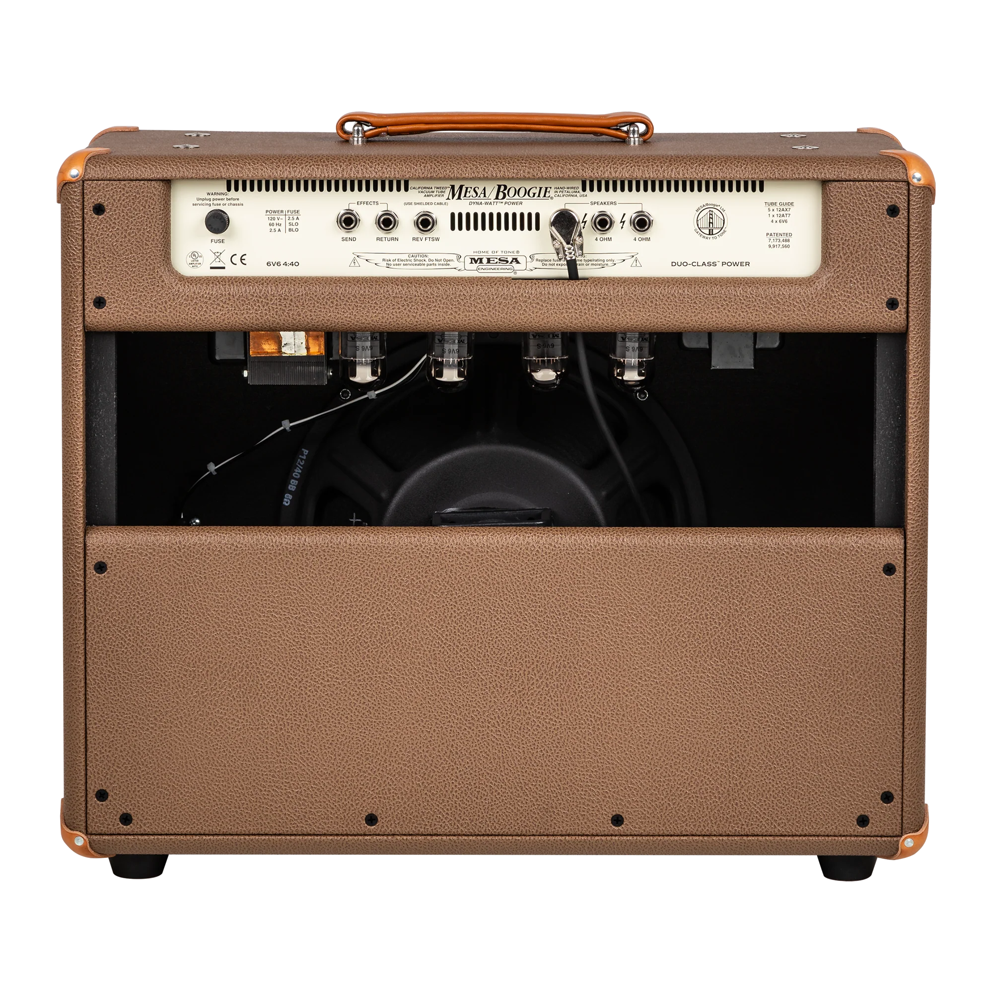 Mesa/Boogie California Tweed 6V6 4:40 1x12 Combo, Custom Appointments, Two-Tone Cocoa Bronco