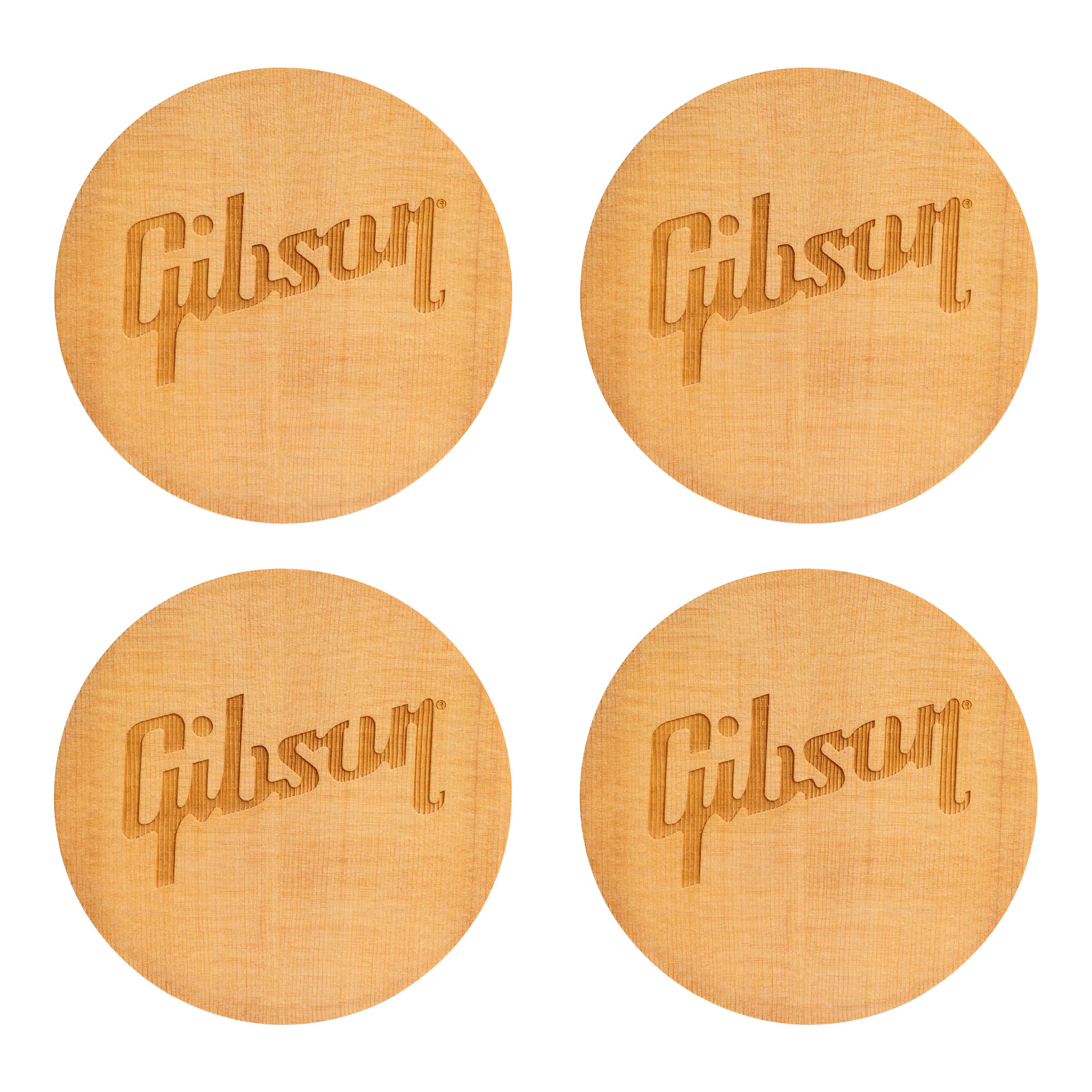 Gibson Sitka Spruce Soundhole Coaster Set, Exclusive