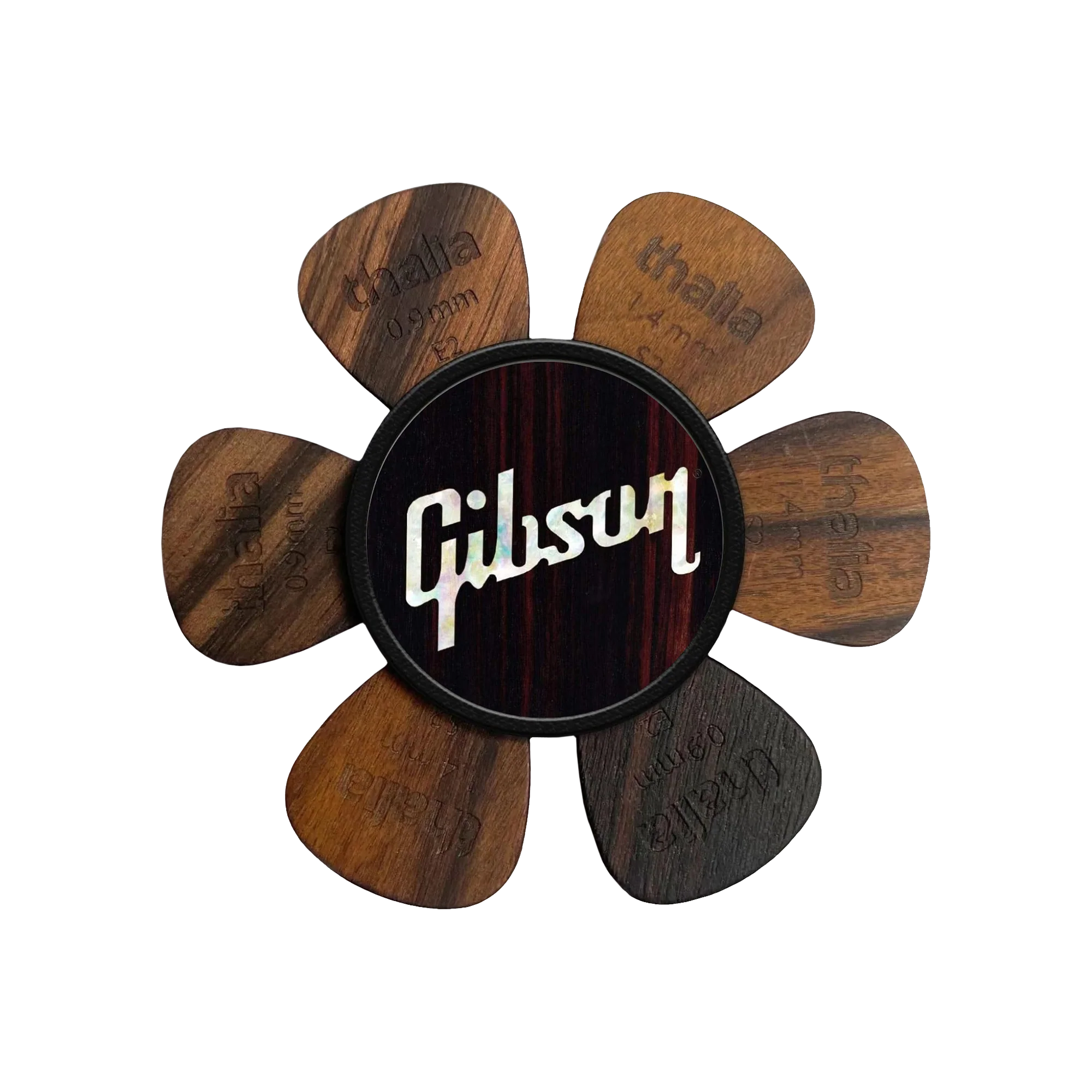 Gibson Pearl Logo Pick Puck, Ebony, Exclusive