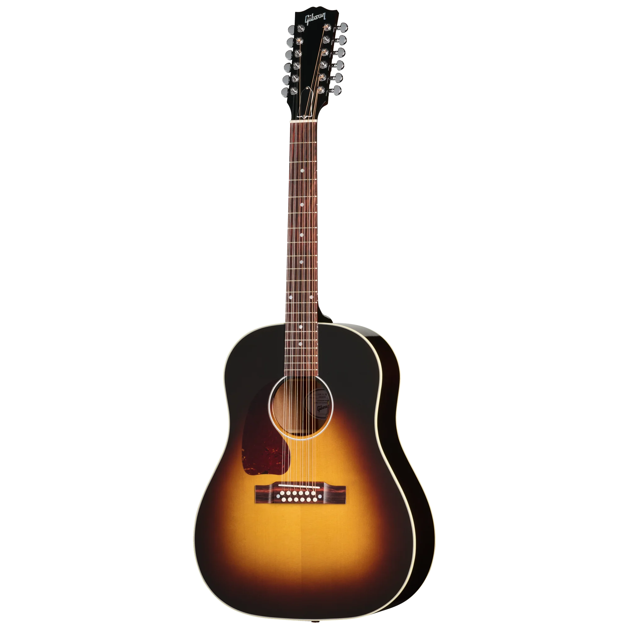 Gibson J-45 Standard 12-String, Left-Handed, Vintage Sunburst