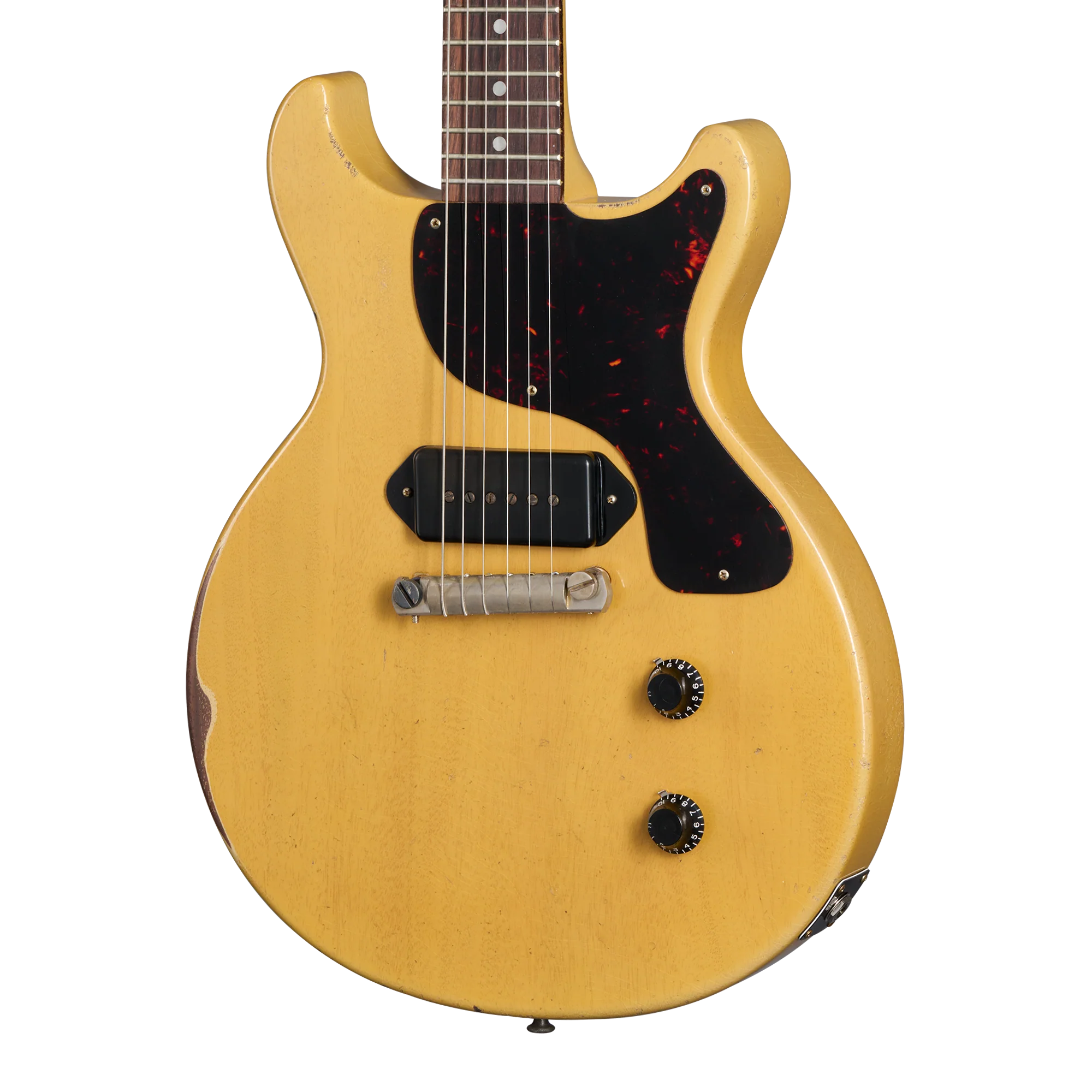 Gibson Custom 1958 Les Paul Junior Double Cut, Heavy Aged, TV Yellow