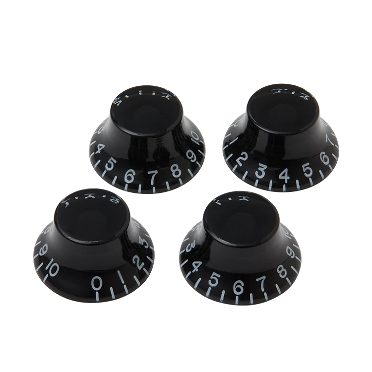 Gibson Top Hat Knobs, Black, 4 pack