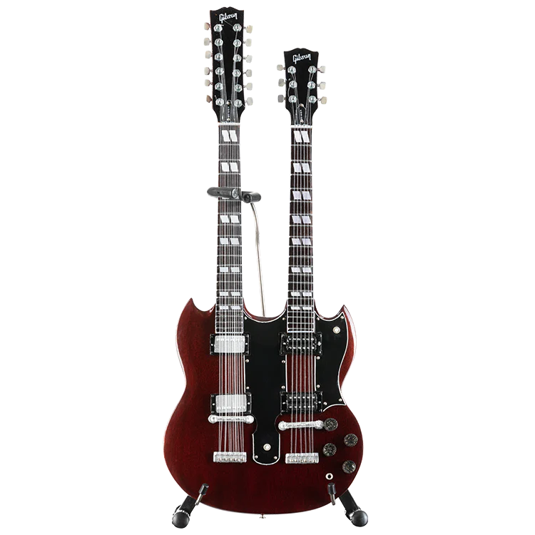 Gibson AXE HEAVEN EDS-1275 Cherry 1:4 Scale Mini Guitar Model