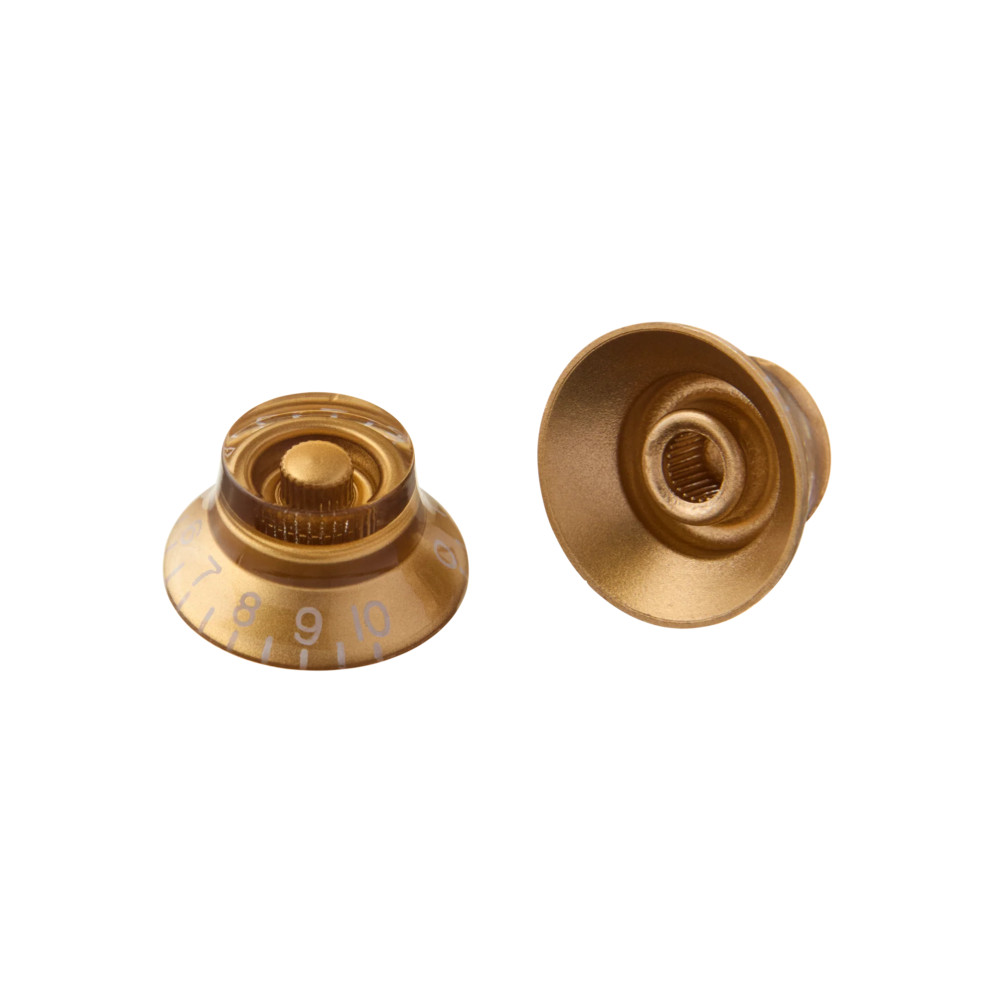 Gibson Top Hat Knobs, Vintage Gold, 4 pack